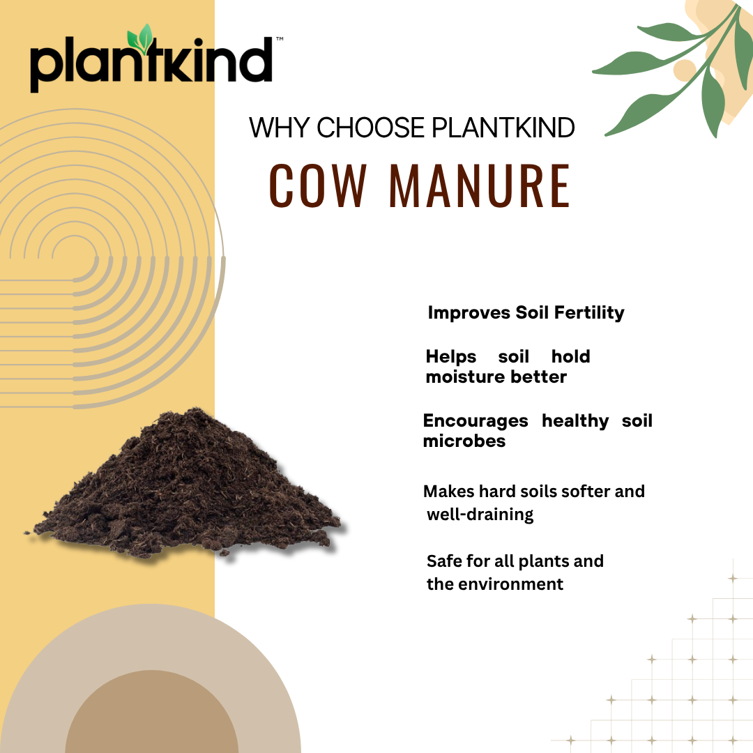 PLANTKIND Cow Manure | Fetilizer | Organic | Pack of 1