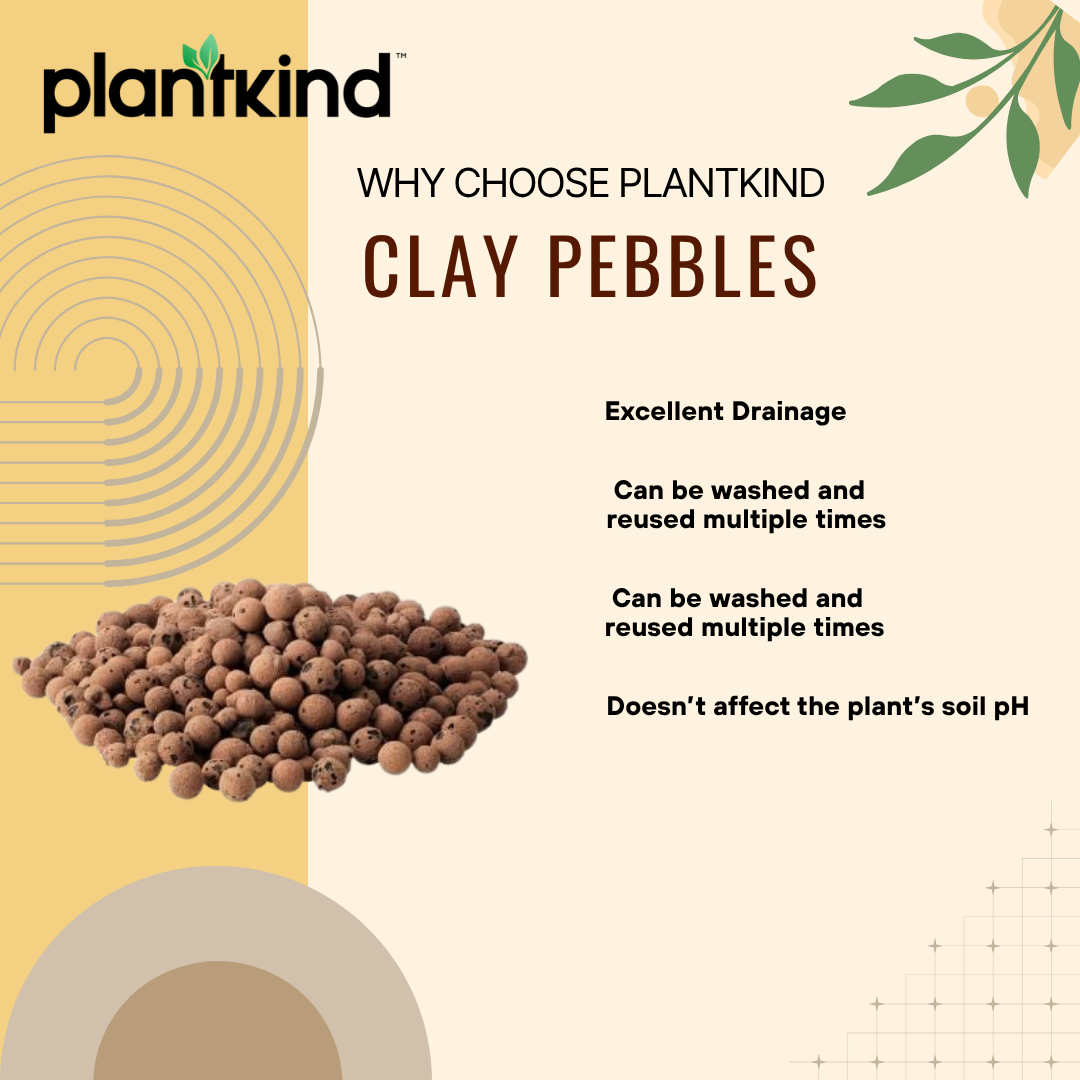 PLANTKIND Clay Pebbles | Soil Mix | Pack of 1 | 500g
