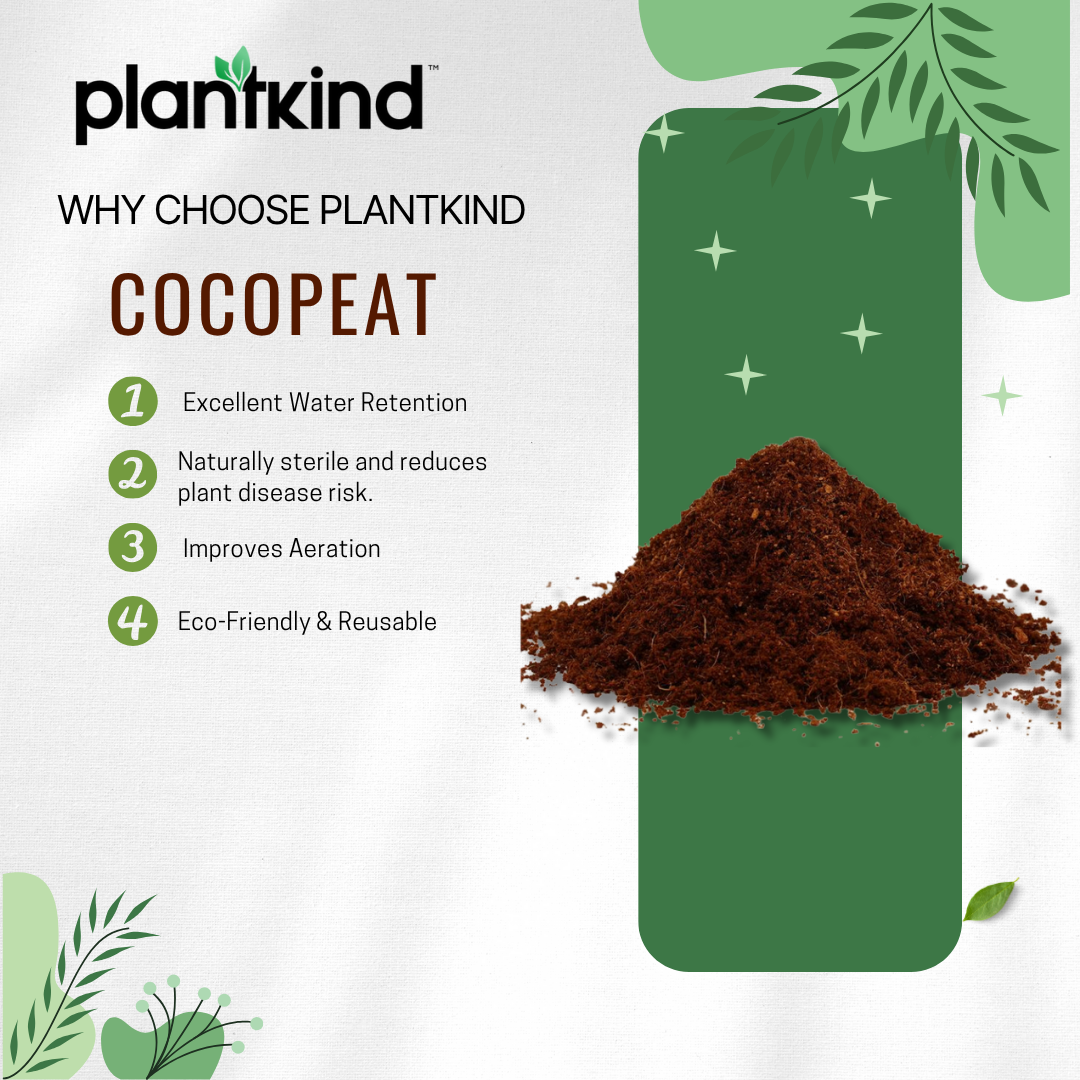 PLANTKIND Cocopeat | Potting Mixture | Pack Of 1 | 500g