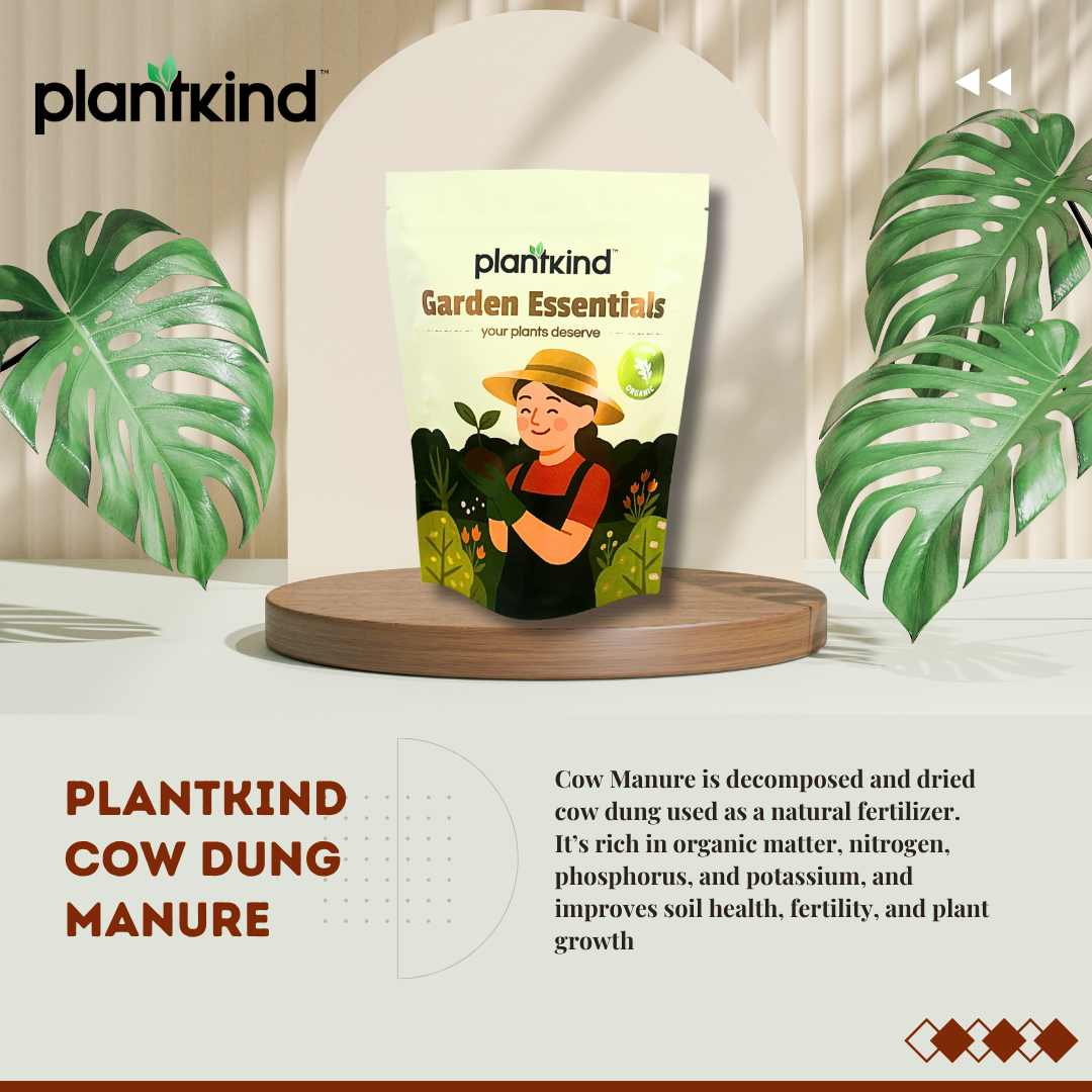 PLANTKIND Cow Manure | Fetilizer | Organic | Pack of 1