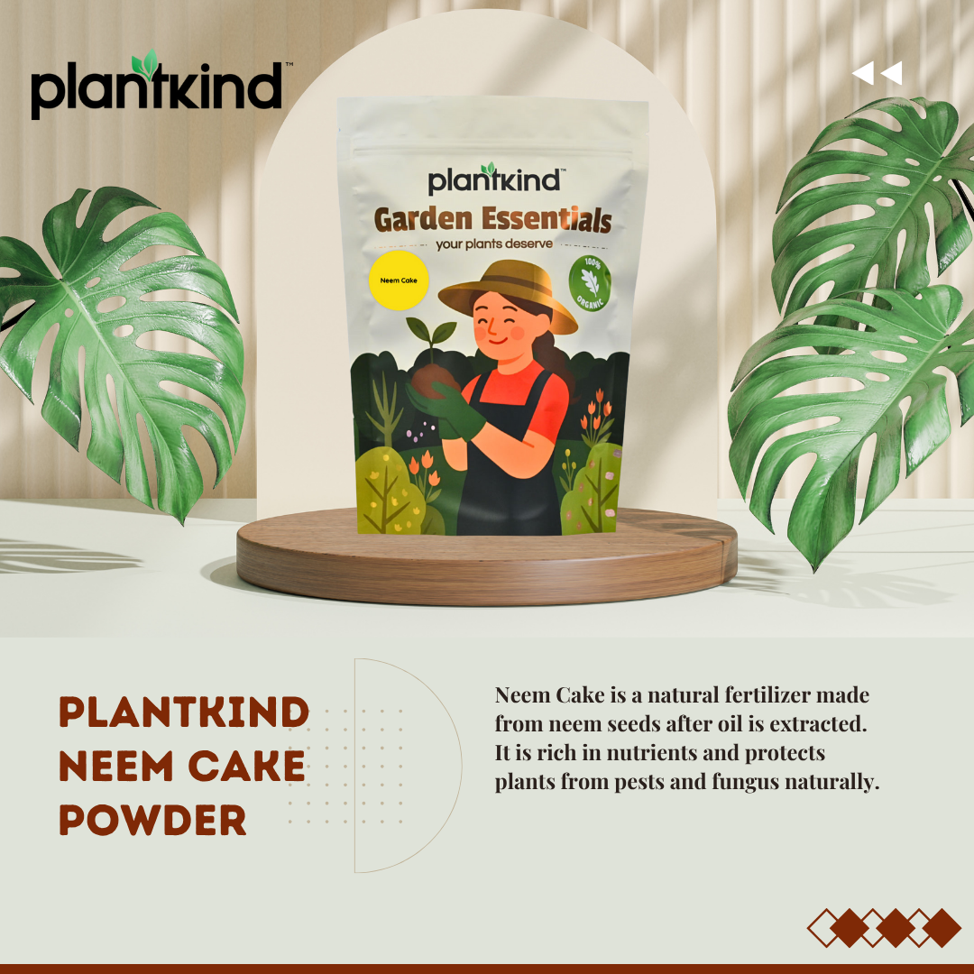 PLANTKIND  Neem cake powder | Organic Fertilizer | Pack of 1 | 1kg
