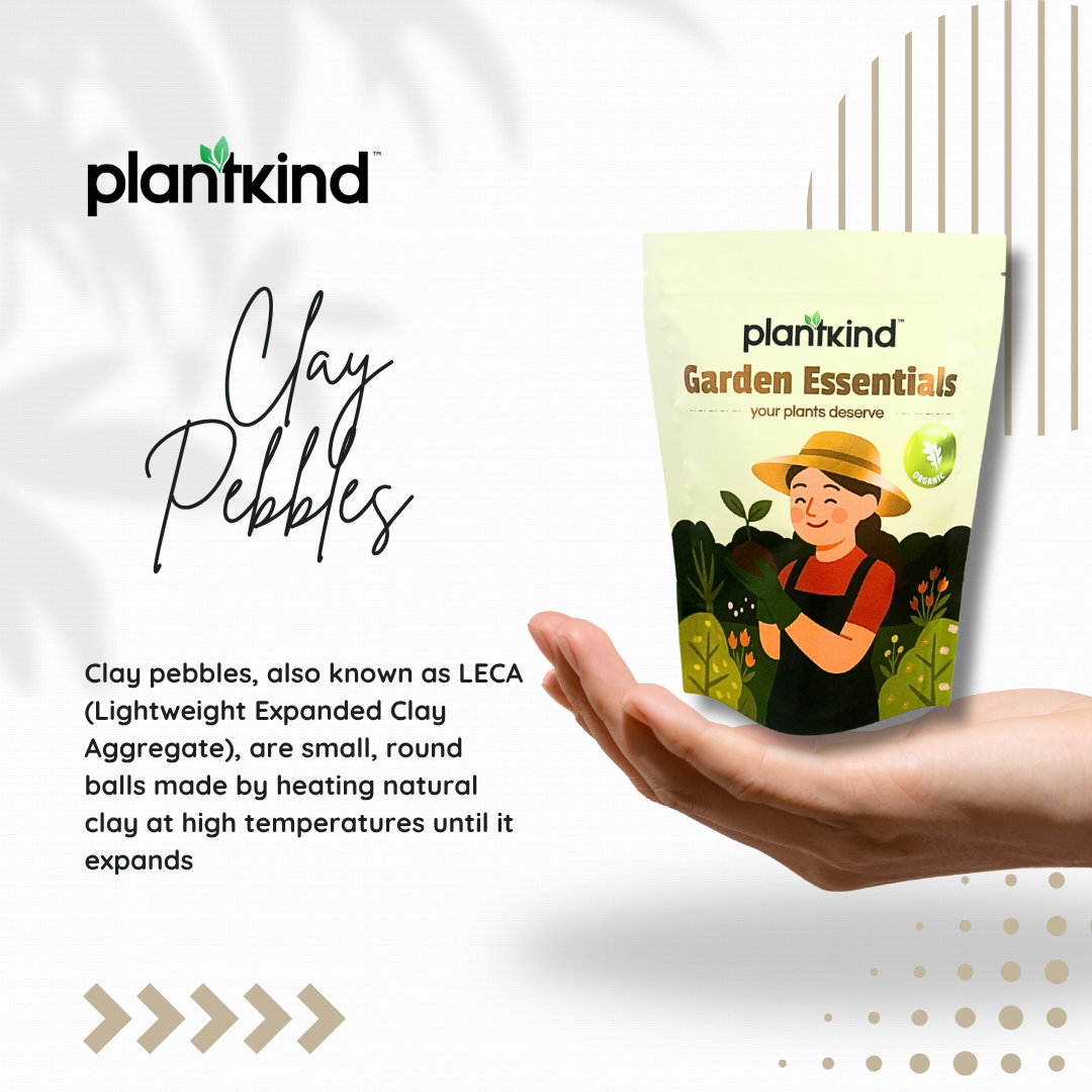 PLANTKIND Clay Pebbles | Soil Mix | Pack of 1 | 500g