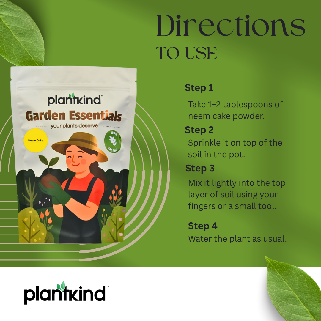 PLANTKIND  Neem cake powder | Organic Fertilizer | Pack of 1 | 1kg