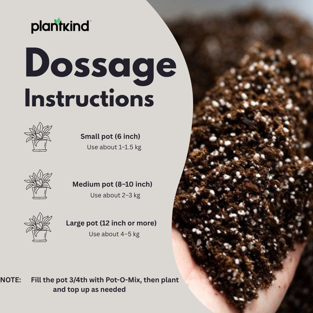 PLANTKIND Pot-O-Mix 1 KG | Potting Mix | Pack of 1