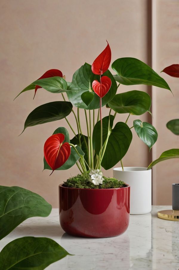 Anthurium Red Plant | Flowering Plant | Indoor Plant | Outdoor Plant | Pack of 1
