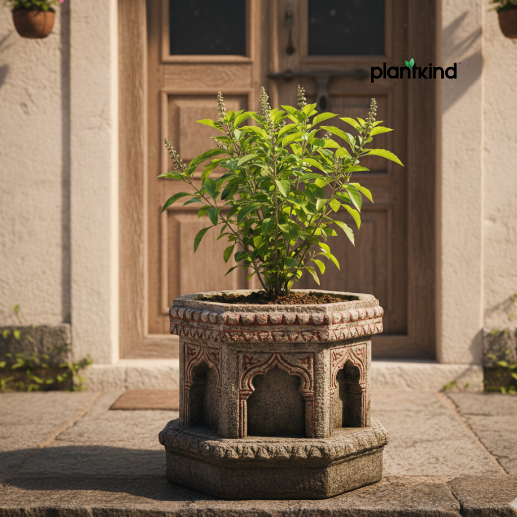 Plantkind Tulsi Plant | Ayurvedic Herbal Plant | 1 Live Plant