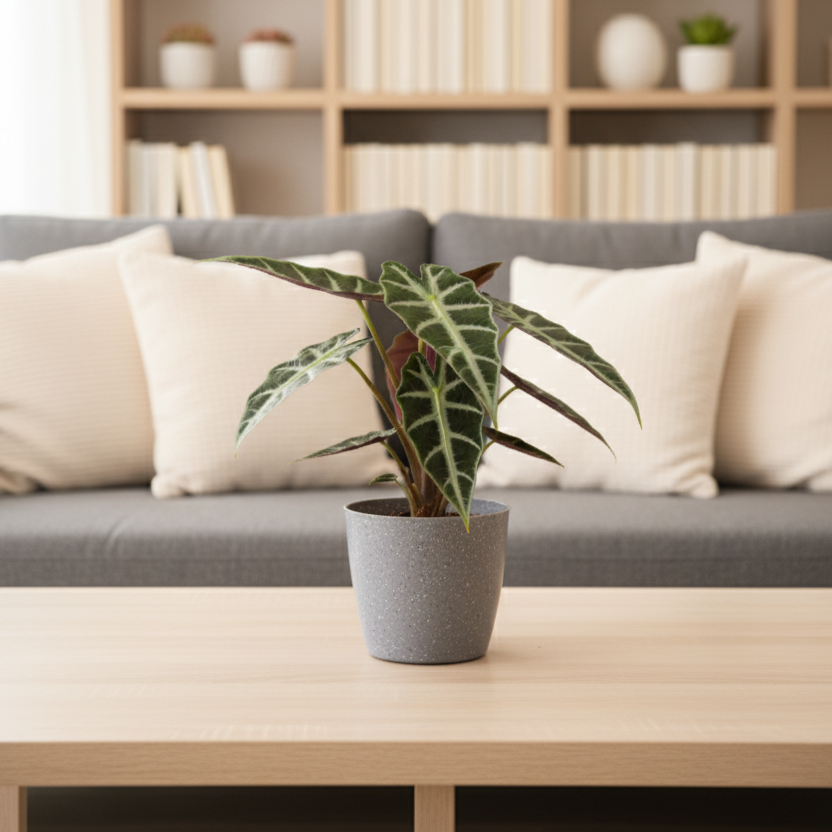 Alocasia Velvet Black| Velveta Black  |Indoor Plant | 1 Live Plant | Small