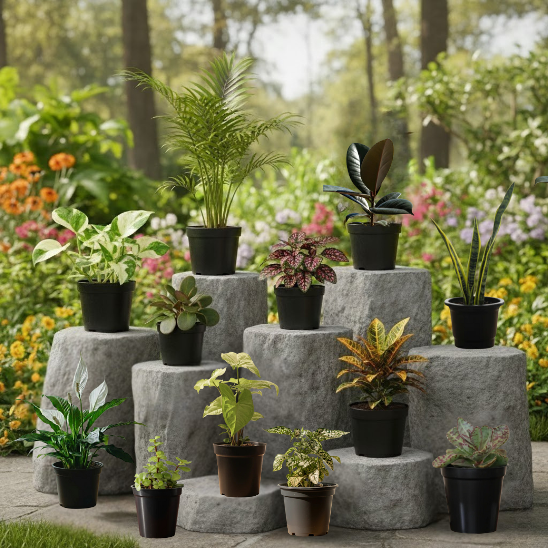 Premium Indoor 12-Plant Bundle| Great for Air Purifying & Relaxing Spaces|(Small)