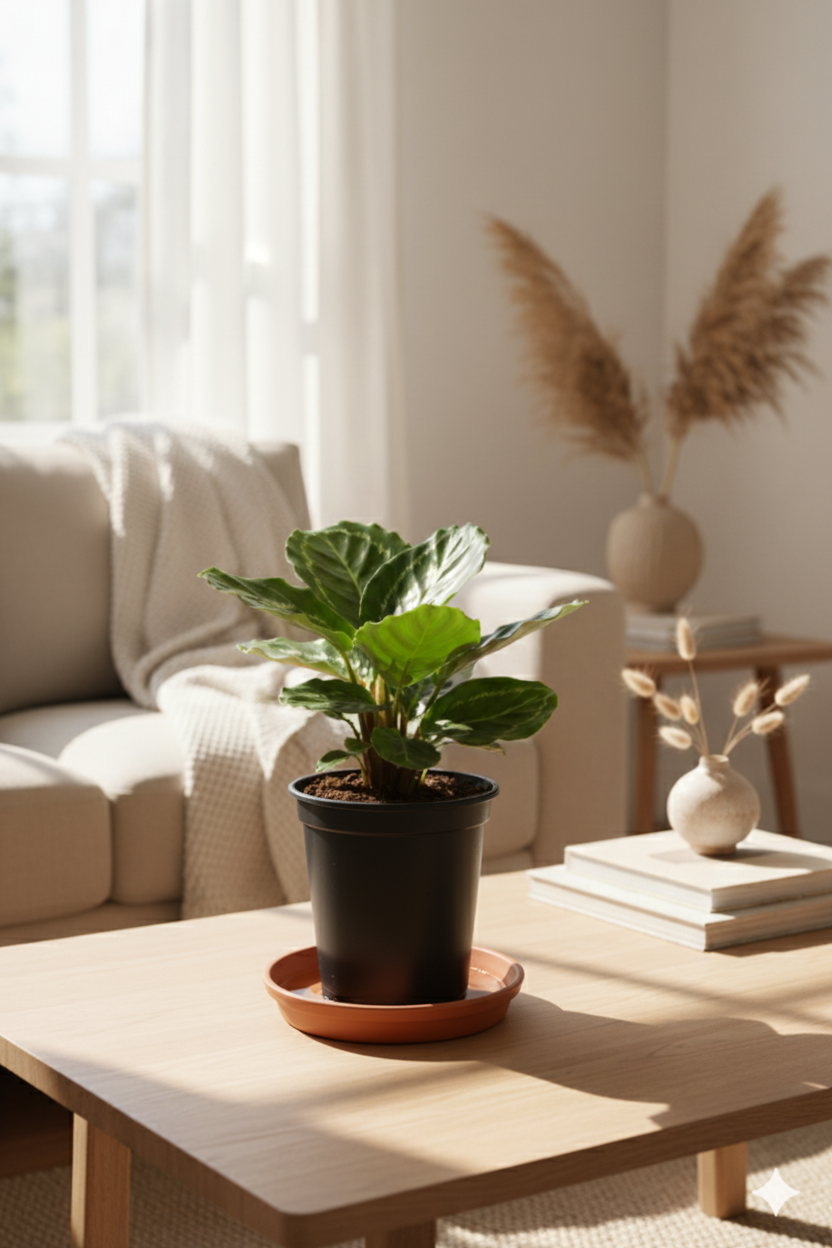 Calathea Roseopicta Green Plant |  Ornamental Plant | 1 Live Plant | Medium