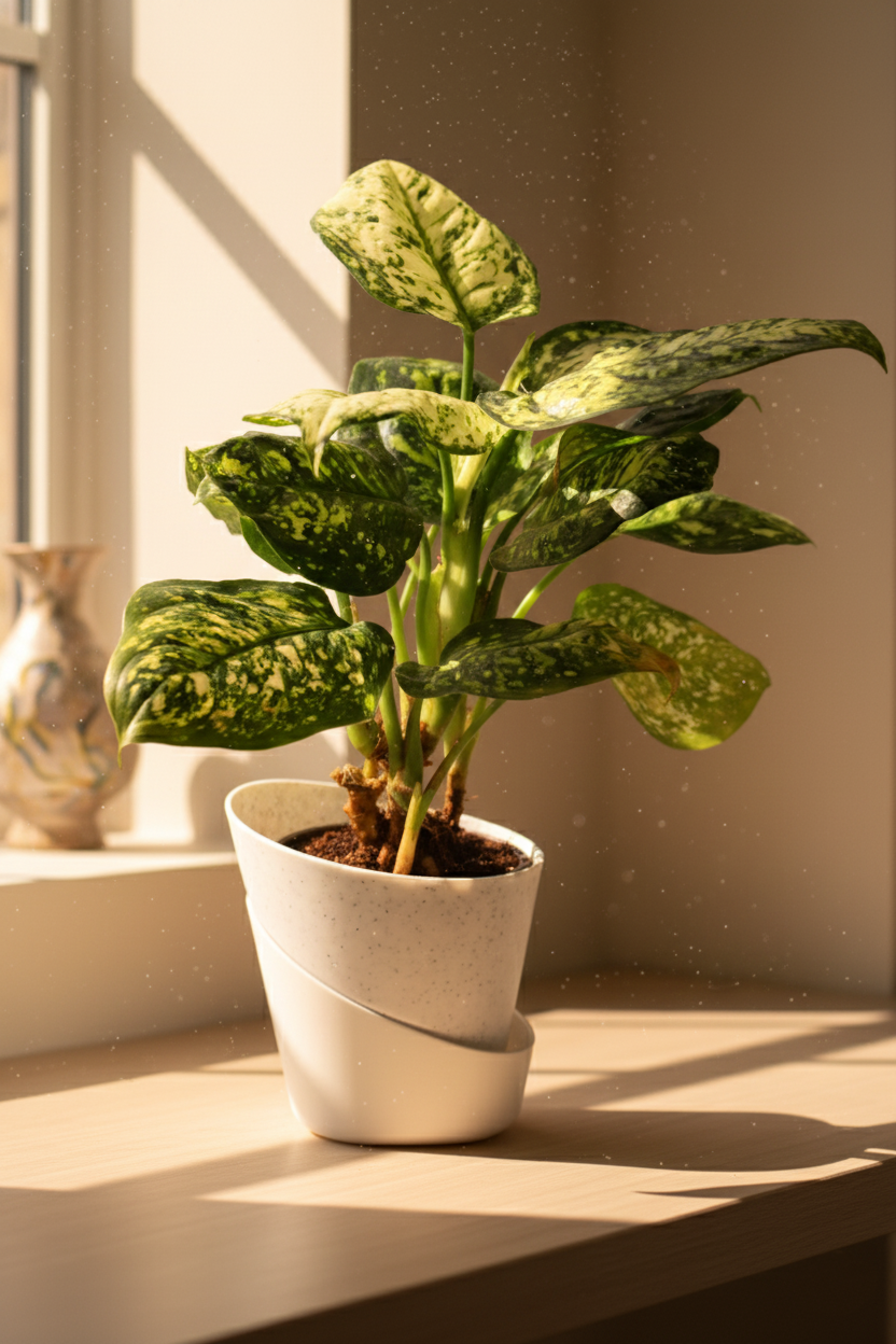 Dieffenbachia Cheetah Plant | Indoor Plant | 1 Live Plant| Small