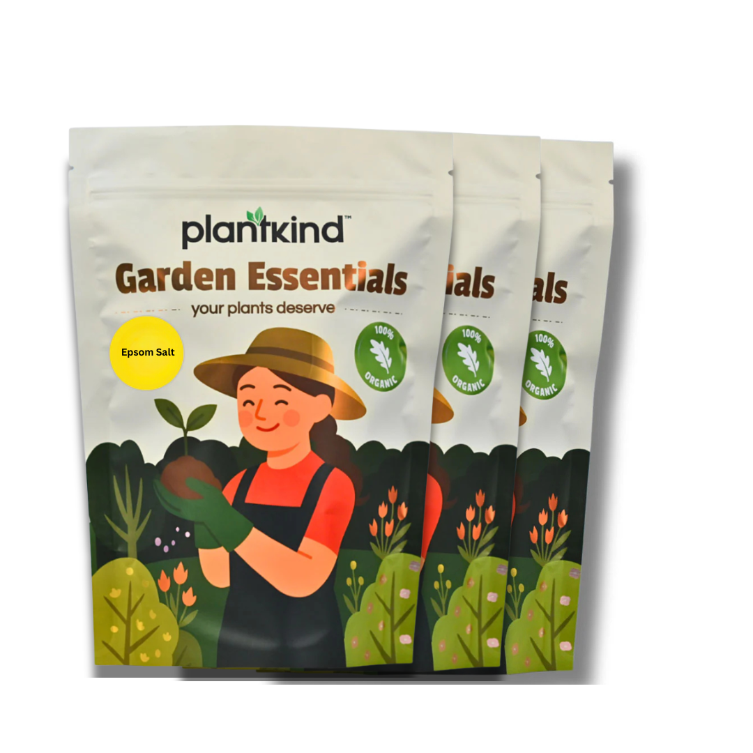 Plantkind Epsom Salt | Natural Magnesium Sulphate Crystals for Garden Soil | Ideal for Flower Pots, Vegetable Beds & Indoor Plants | Supports Healthy Soil Structure