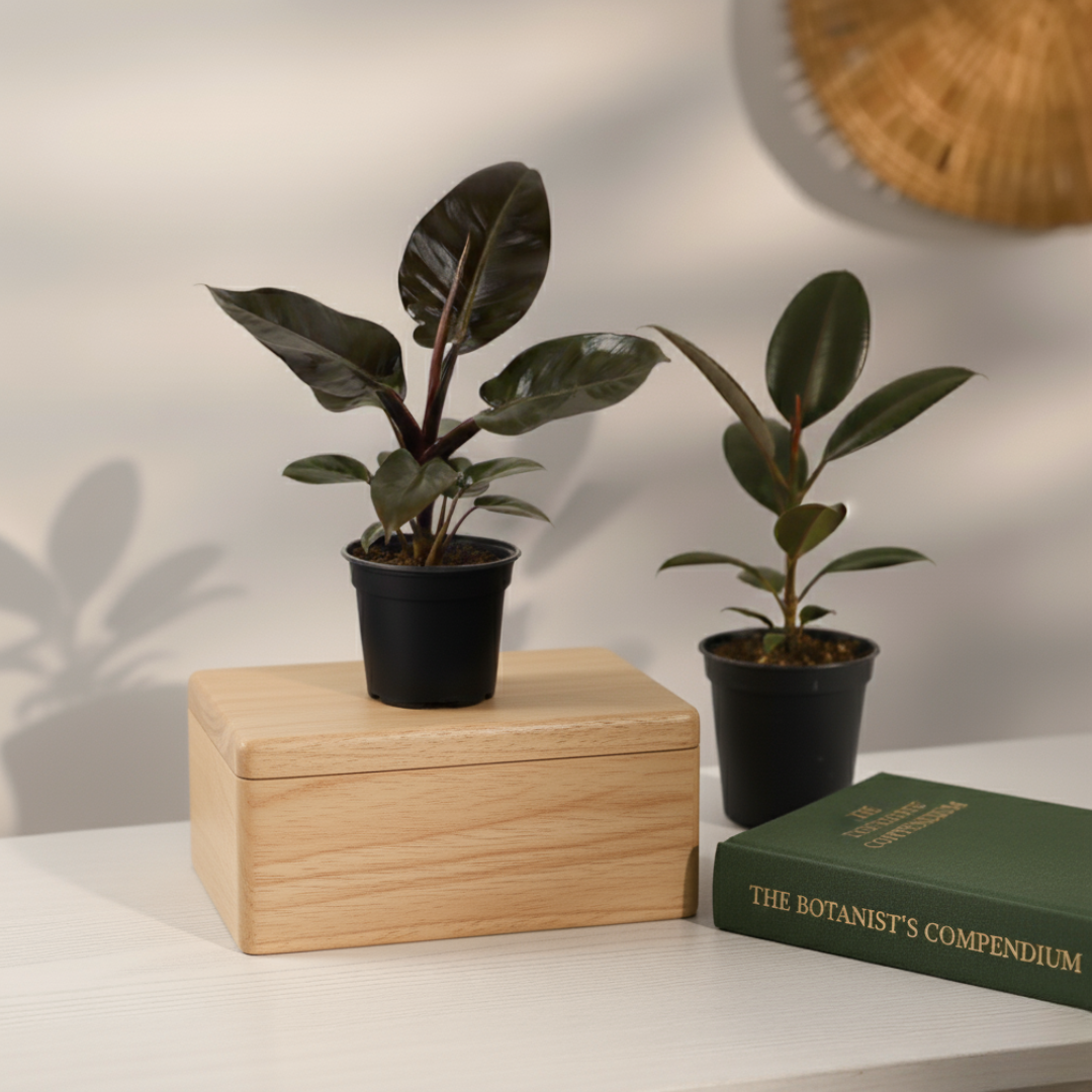 Fresh Flow Foliage Duo | Elegant Indoor Plant Pair | Combo Of 2