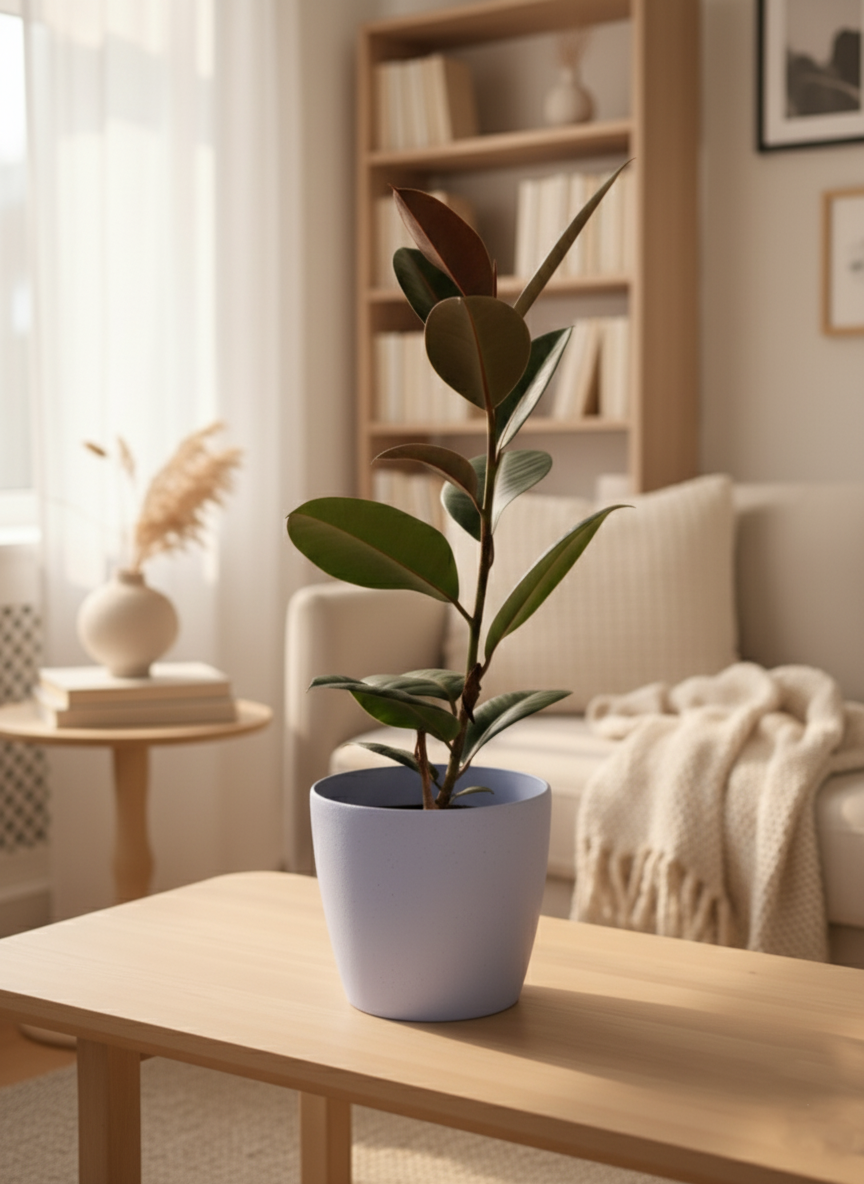 Rubber Plant| N-Black Rubber Plant | Plant for Indoor and outdoor | 1 Live Plant