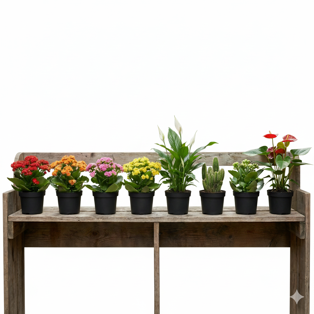 Fresh Flower Home Delight  Combo Pack of 8 Plants