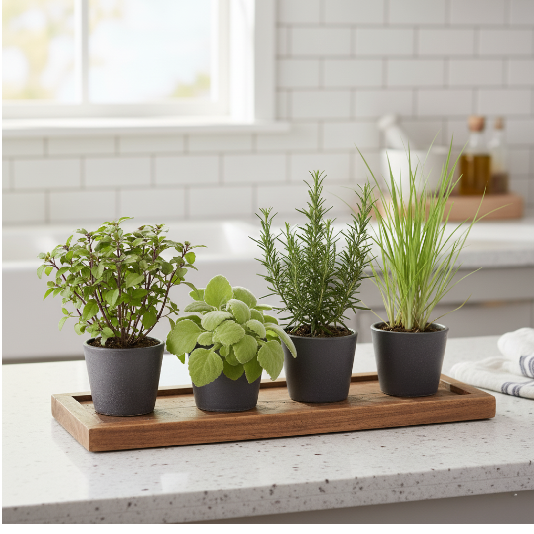 Wellnes,Herb Kitchen  Garden Combo |Pack Of 4