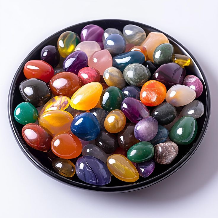 Onyx Mixed Colors Polished Pebbles | 1 Kg