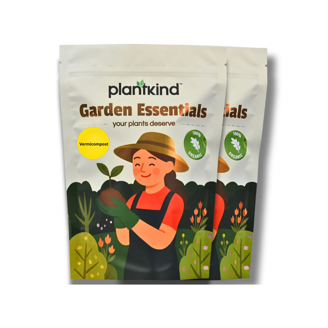 Plantkind Vermicompost | Nutrient-Rich Organic Compost Manure for Plants | Suitable for Home Garden, Pots, and Vegetable Beds | Enhances Soil Structure & Microbial Activity