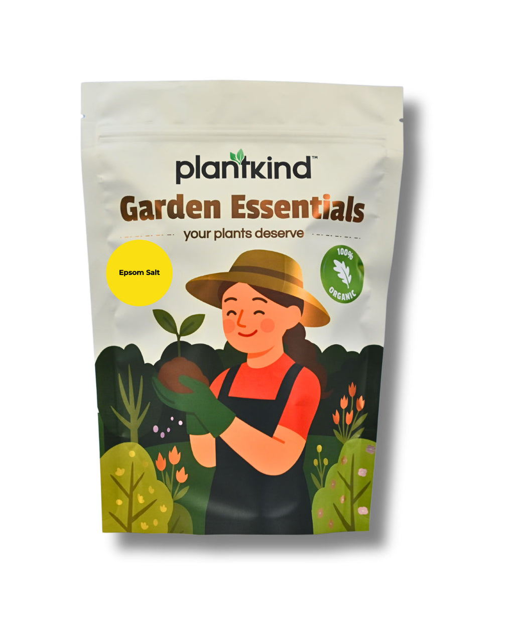 Plantkind Epsom Salt | Natural Magnesium Sulphate Crystals for Garden Soil | Ideal for Flower Pots, Vegetable Beds & Indoor Plants | Supports Healthy Soil Structure