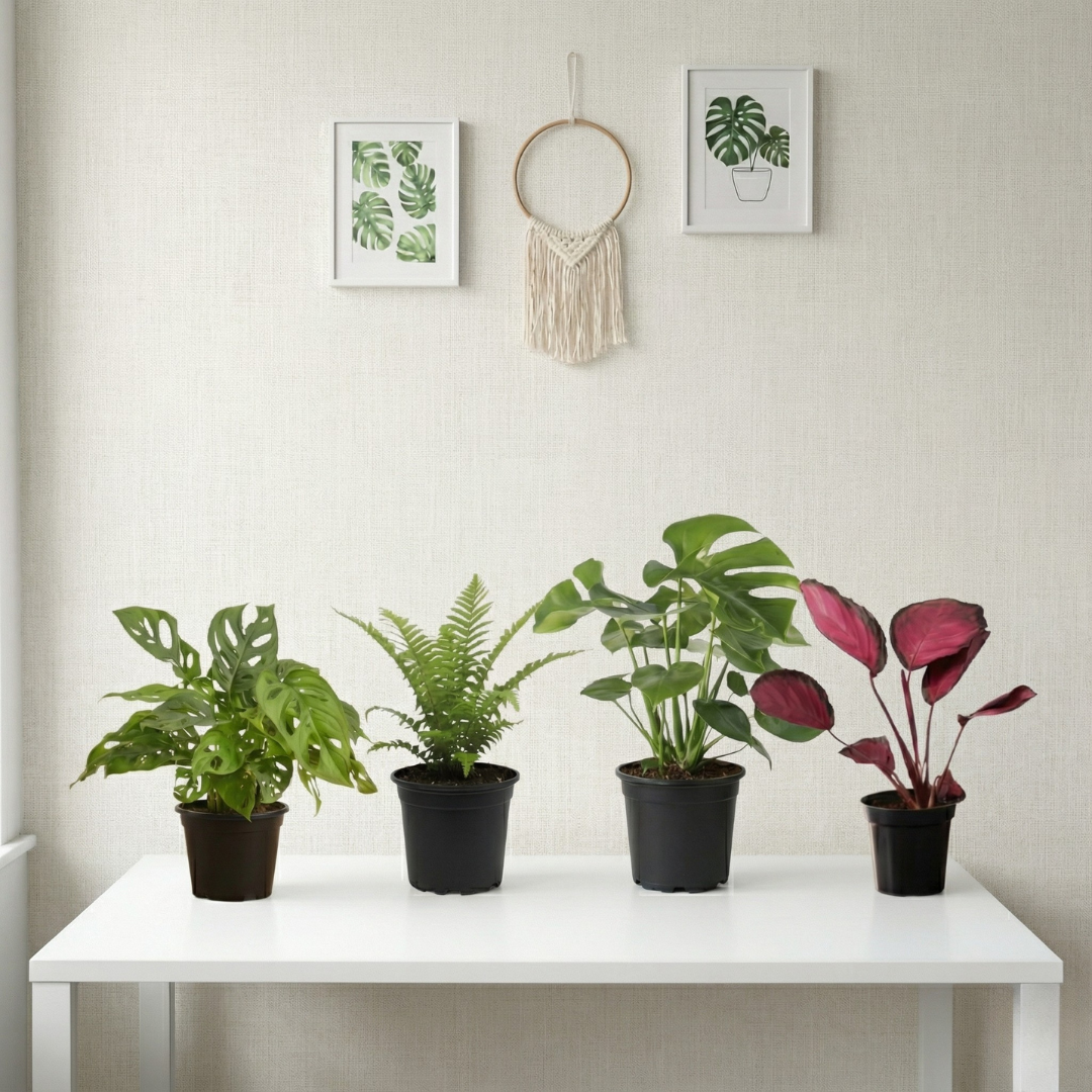 Mystic Leaf Harmony |  Green Combo  |Foliage Combo | Decor Plant Set  |Combo Pack of 4 Plants