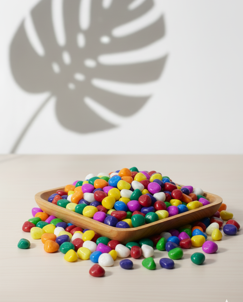 Plantkind Coloured Pebbles 1 kg | Garden Decors | Pack of 1