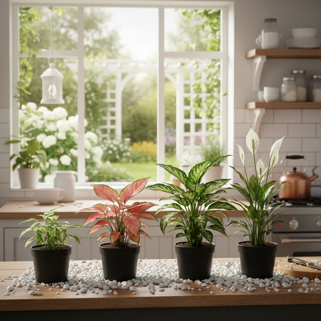 Twilight Leaf Collection| Indoor Plants| Net pot |Combo of 4 Plants